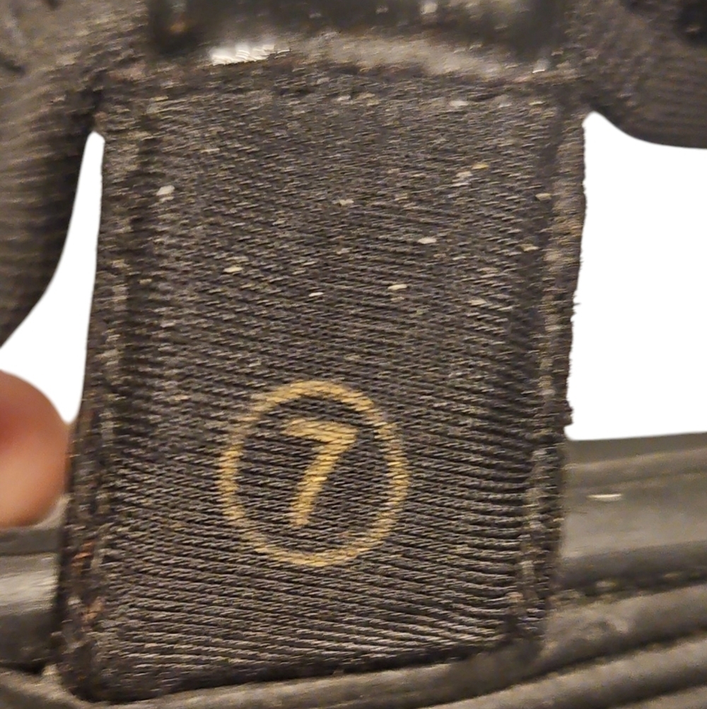 Skechers Black Wedge Sling Back Sandals - Picture 5 of 5